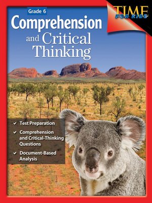 cover image of Comprehension and Critical Thinking Grade 6